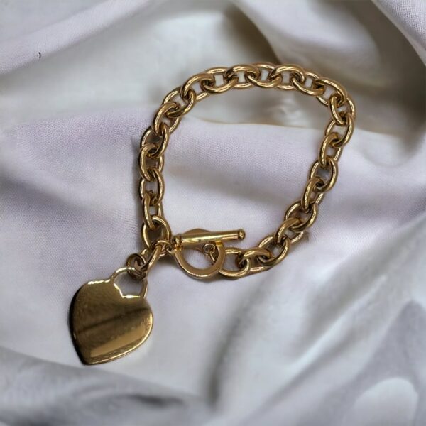 Gold Heart Bracelet | Bracelets