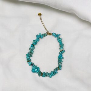 BLUE STONE FOOT CHAIN