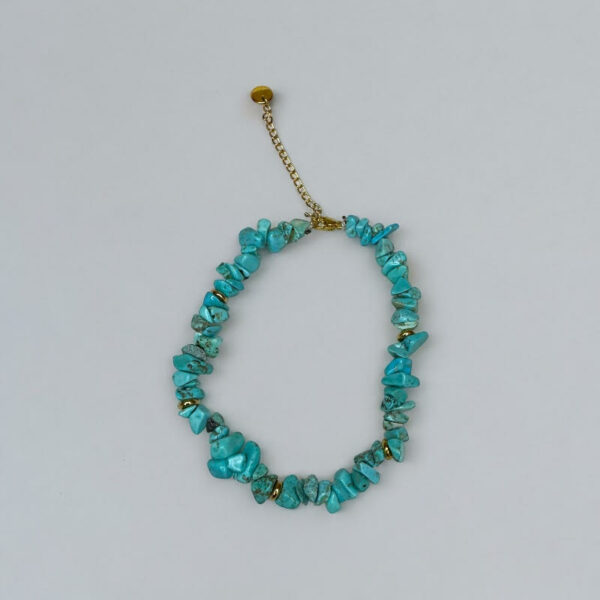 BLUE STONE FOOT CHAIN