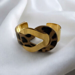 Leopard Gold Handcuff